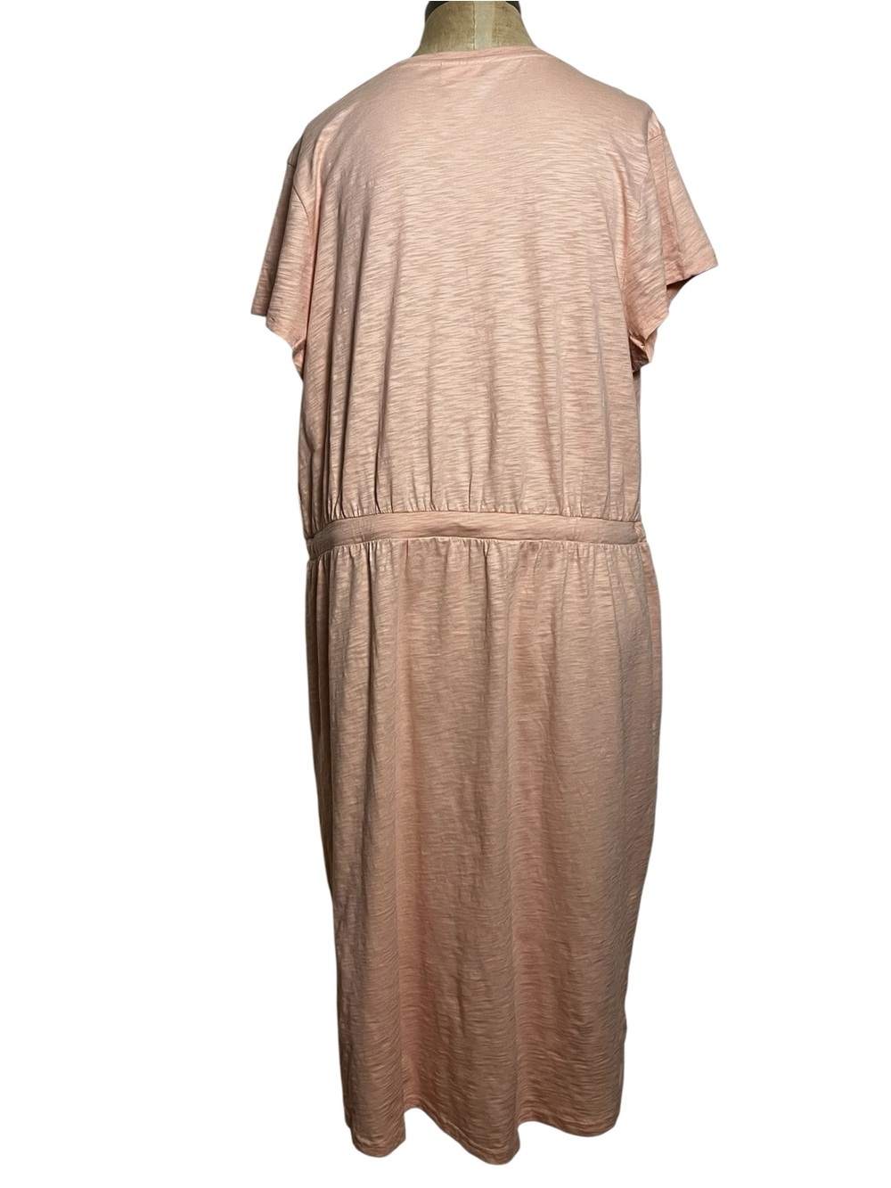 Pact Women's Relaxed Slub Weekend Midi Comfort Minimalist Lounge Dress XL - Picture 6 of 10